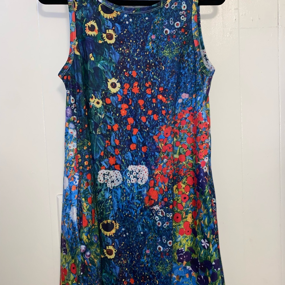 Floral Sleeveless Dress - Multicolor